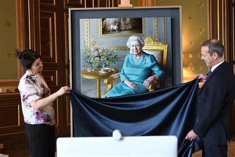 Queen Reveals New Painting In First Virtual Portrait Unveiling In Royal