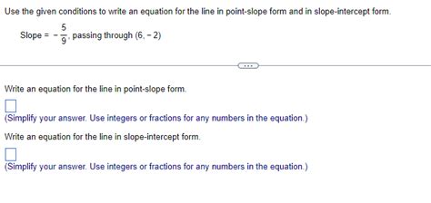 Solved Use The Given Conditions To Write An Equation For The Chegg