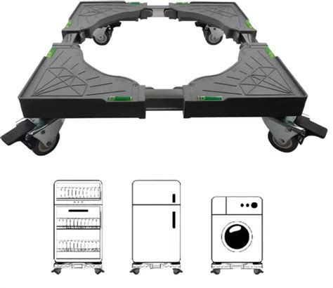 Mini Base Ruedas Para Refrigerador Soporte Multifuncional Meses Sin