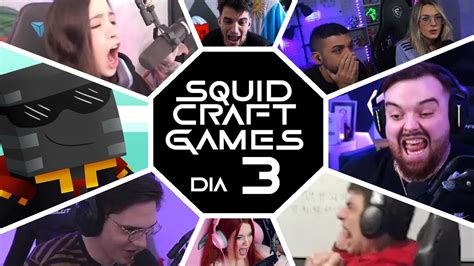 MEJORES MOMENTOS SQUID CRAFT GAMES DÍA 3 YouTube