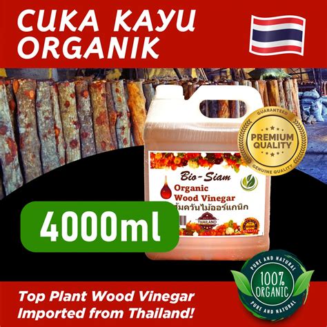 L Cuka Kayu Thailand Organik Bio Siam Baja Foliar Anti Serangga