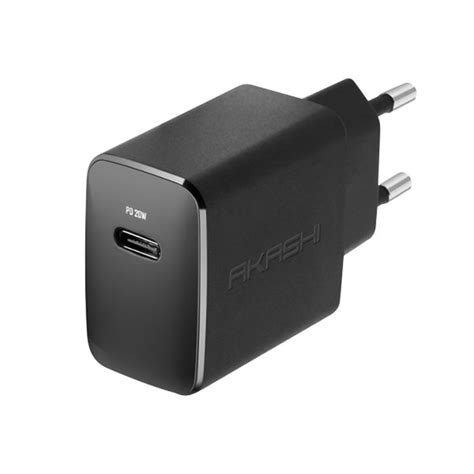 CHARGEUR SECTEUR USB TYPE C 20W POWER DELIVERY NOIR