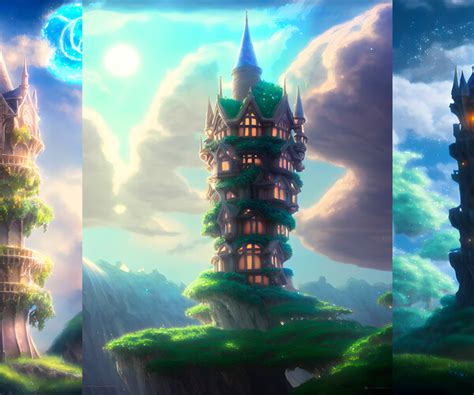 ArtStation - Pack of 44 Magic Towers illustrations | Artworks