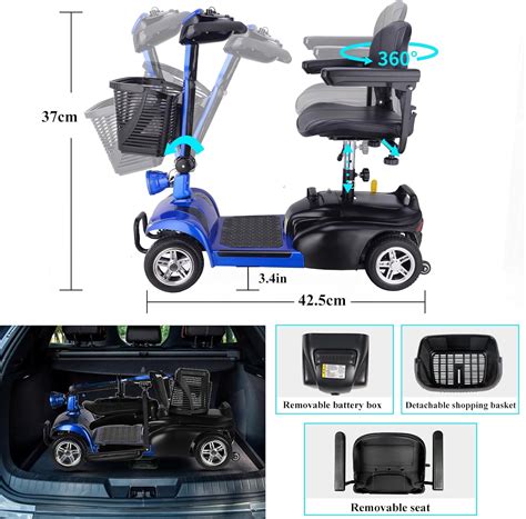 Patinetes De Movilidad De 4 Ruedas Para Adultos Scooters De Movilidad