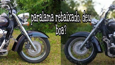 Como Rebaixar Paralama Dianteiro Shadow 750 YouTube