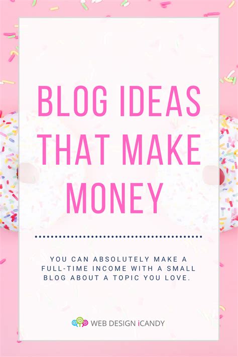 Blog Ideas That Make Money - Web Design iCandy - WordPress for Bloggers