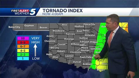 Risk For Severe Storms Moves Into Parts Of Oklahoma Overnight