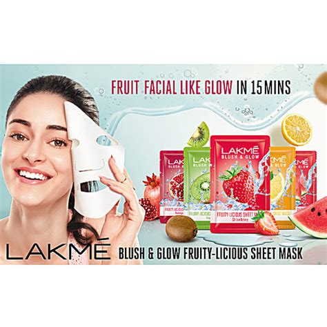 Buy Lakme Blush And Glow Strawberry Sheet Mask Online At Best Price Of Rs