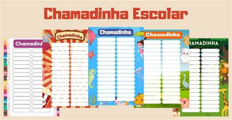 Aprender sobre 67 imagem modelo de chamada educação infantil br