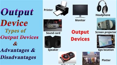 What Is An Output Device Types Of Output Devices Youtube