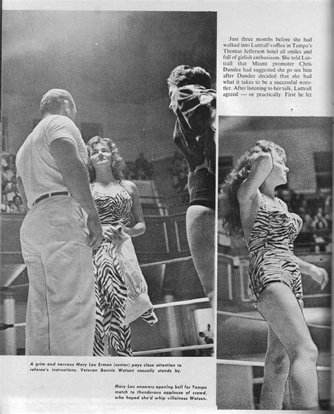 1961 Spring Issue Of Wrestling Revue Ordeal Of A Girl Wrestler