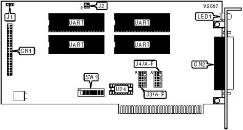 Pccom 8 Bit Isa 4 Port Rs 422 Old Io Card Settings And Configuration