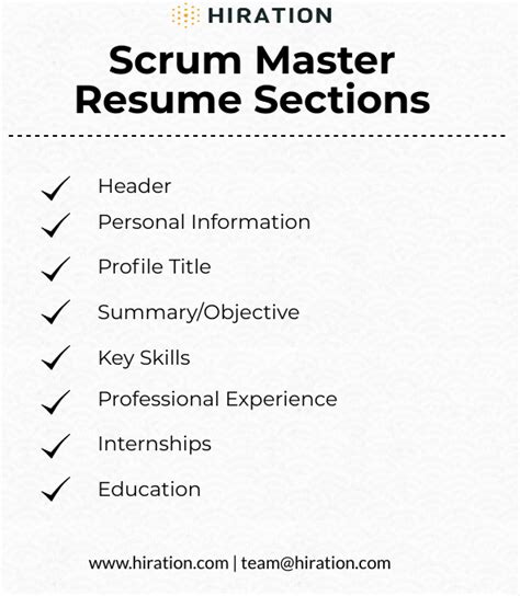 Scrum Master Resume Guide With Resume Examples