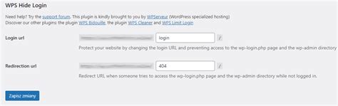 Jak zmienić adres strony logowania w WordPress