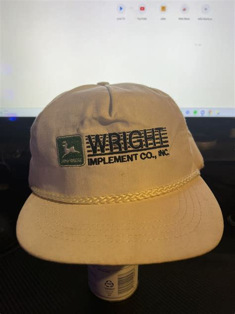 Distressed John Deere Wright Implement Hat Gem