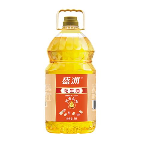 【抢先购】盛洲原香压榨花生油5l2食用油5升物理压榨植物油瓶装虎窝淘