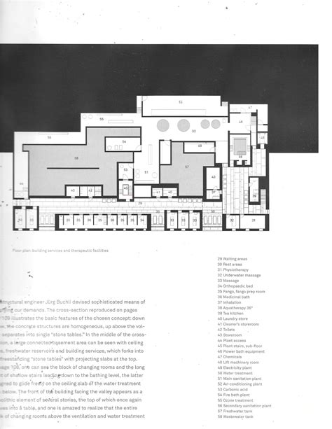 Therme Vals Architectural Drawings And Plans