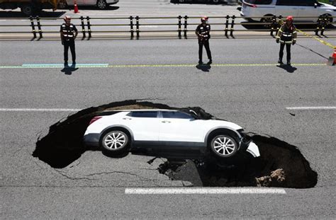 Concerns Grow Over Frequent Sinkholes In Roads The Korea Times