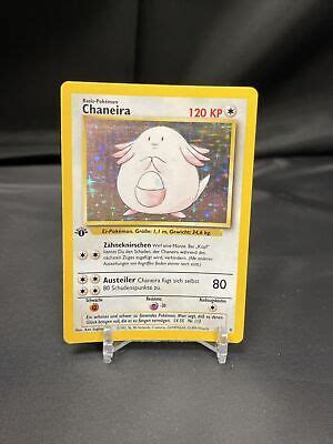 GERMAN Chaneira Chansey 3 102 Holo Rare 1st Edition Base Set Pokemon