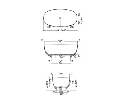 Rak Cloud Bathtub Matt Black Architonic