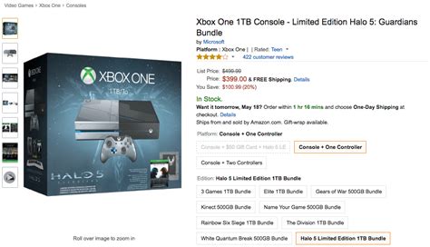 Deal: Pick up an Xbox One 1TB Limited Edition Halo 5: Guardian bundle ...