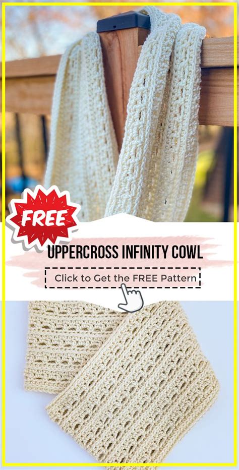 Crochet Uppercross Infinity Cowl Pattern