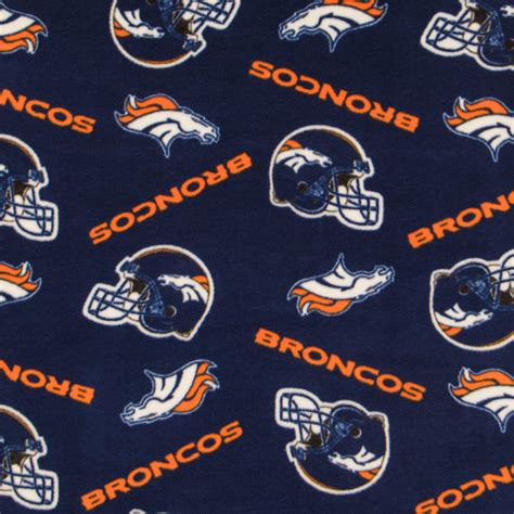 Nfl Denver Broncos Fleece Fabric Hobby Lobby 955203