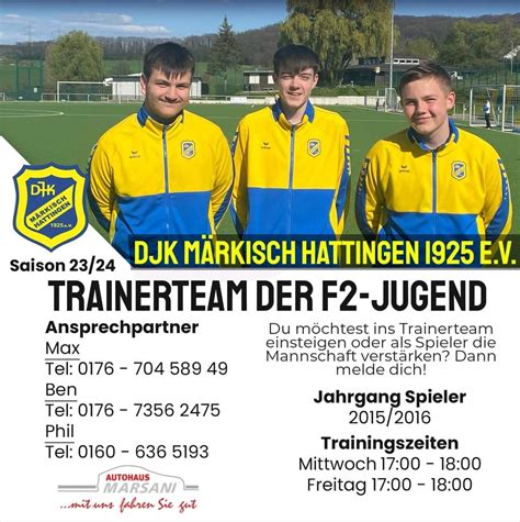 Djk M Rkisch Hattingen E V F Trainerteam Steht Fest Djk