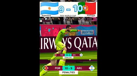 Portugal Vs Argentina Penalties 🏆 Messi Vs Ronaldo Fifa World Cup Match