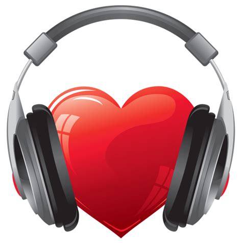 Heart With Headphones Png Clipart Image Music Images Music Emoji Headphones Art