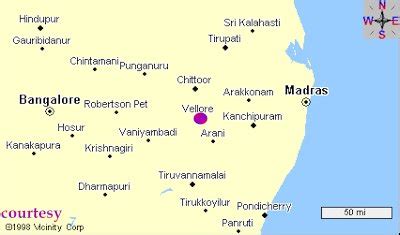 Vellore Map