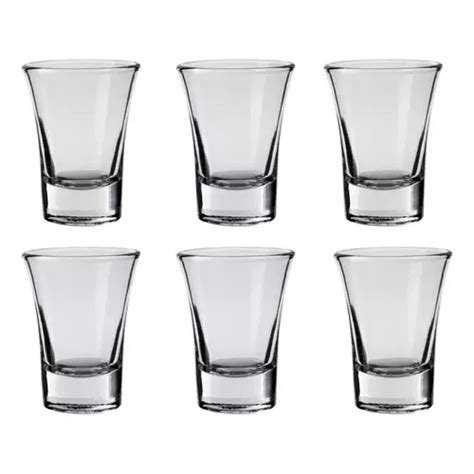 Set X Vasos Shot De Vidrio Rigolleau Tijuana Flint Ml Transparente