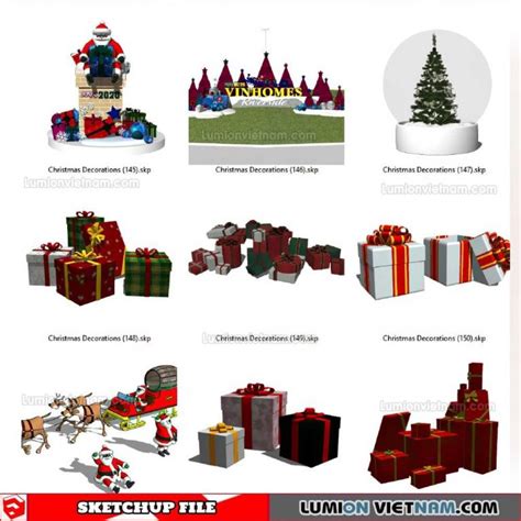 Christmas Decorations Sketchup Models By Su84