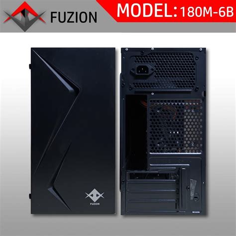 Fuzion Computer Case Black With Power Supply Atx 700w 500 Computers