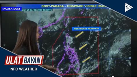 PTV INFO WEATHER Hanging Amihan Patuloy Na Umiiral Sa Bansa YouTube