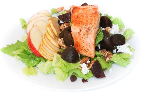 Autumn Salmon Salad With Honey Apple Cider Vinaigrette • Harbor Fish Market