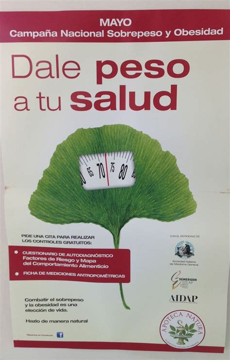 Mayo Campaña Dale peso a tu salud Salud natural Sobrepeso Salud