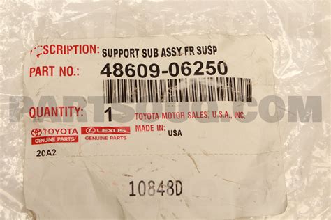 Support Sub Assy Front Suspension Rh Lh Toyota Parts