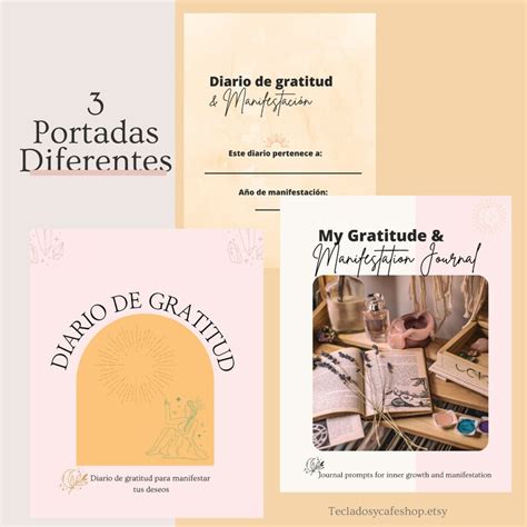 Diario De Gratitud Y Manifestaci N Imprimible Pdf Ley Etsy