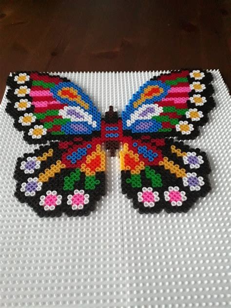 Perler Butterfly Perler Beads Designs Hama Beads Patterns Diy