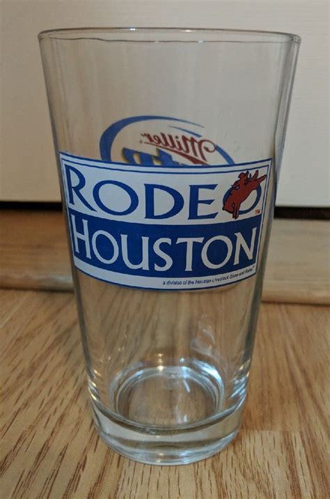 Miller Lite Beer Glass Houston Livestock Show And Rodeo On Mercari Lite Beer Houston