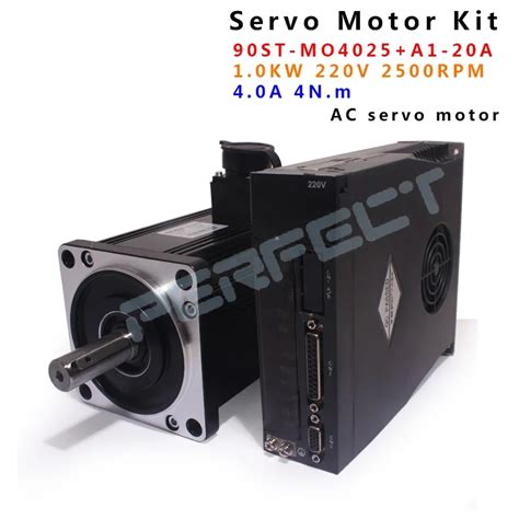 90st M04025 220v 1000w Ac Servo Motor 4n M 2500rpm 1kw Servomotor Single Phase Ac Drive