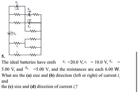 Solved The Ideal Batteries Have Emfs V V V And