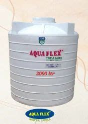 AQUA FLEX 2000 Litre White Triple Layer Tanks At Rs 6 50 Litre In