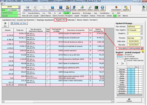 Registri E Liquidazione Iva Stampa Definitiva Software Contabilit Gb