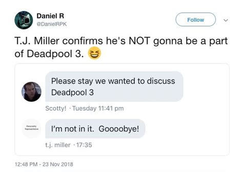 Deadpool 3: T.J. Miller Confirms He Won't Be Returning