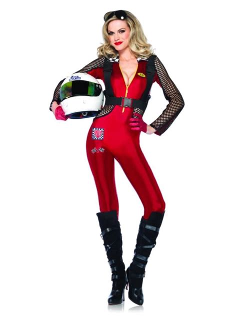 New Women Sexy Race Car Driver Halloween Costume Colors In Sexy Hot