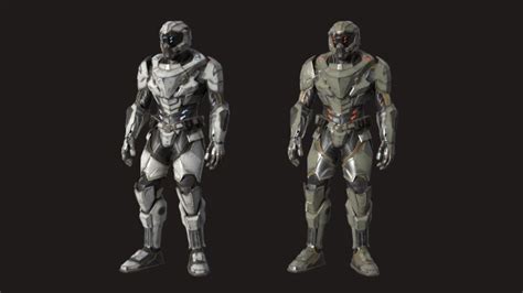 Male Scifi Armor 3D Model RenderCrate Free HD Objects