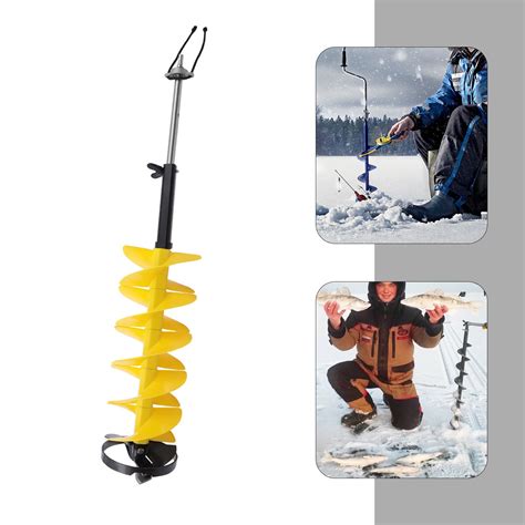 Wuzstar Ice Drill Auger Cordless Electric Ice Fishing Auger With