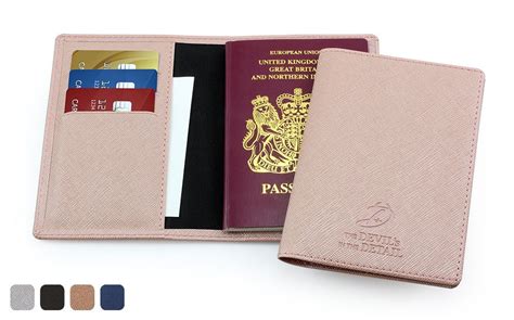 Deluxe Passport Wallet In A Choice Of 4 Colours In Textured Vegan Saffiano Juniper